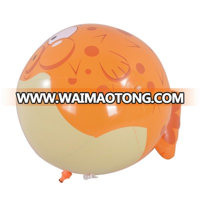 Sunshine Summer Outdoor Spray Water Toy Inflatable  Puffer Fish Sprayer