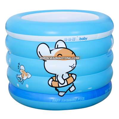 PVC inflatable 5-rings cute Benben mouse baby swimming pool